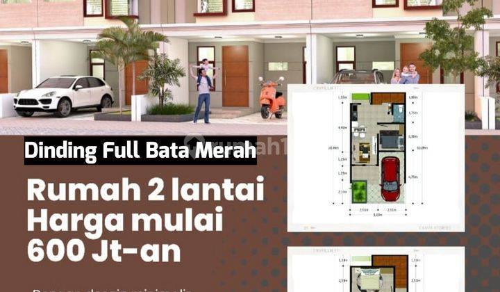 Rumah 2 Lantai Dekat Cibubur Jaktim 6 Menit Ke Tol Cijago Free Ac 1