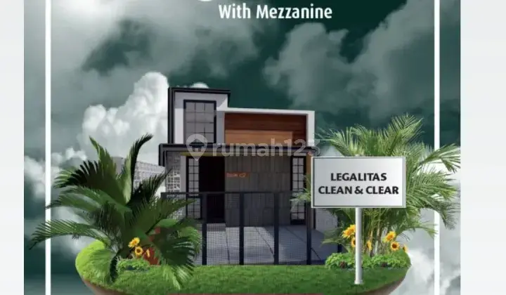 Townhouse 2 Lt 7 Menit Stasiun Lrt Cibubur 10 Menit Tol Cibubur 1