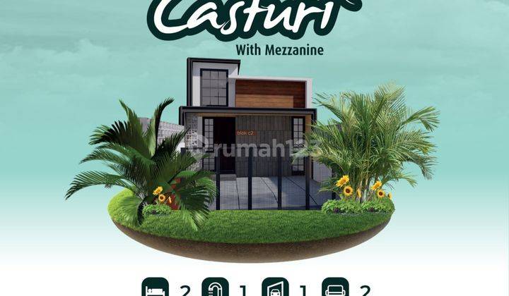 Townhouse 2 Lt 7 Menit Stasiun Lrt Cibubur 10 Menit Tol Cibubur 2