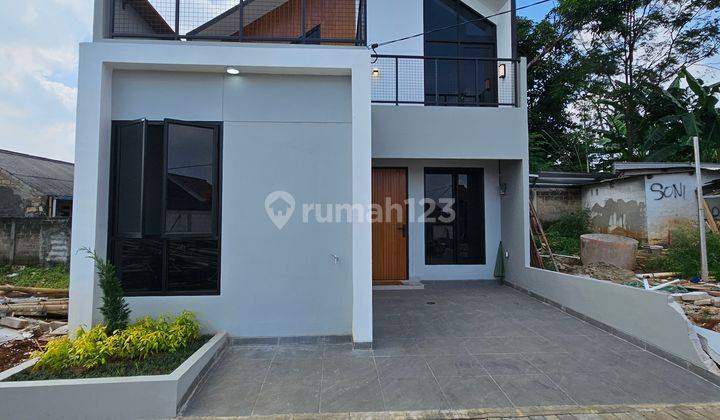 Termurah Rumah Furnished Mezzanine Bonus Rooftoop Hanya 900 Meter Tol Desari 2