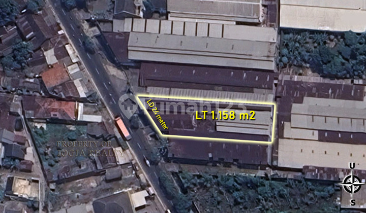 GUDANG DIJUAL MURAH DEKAT TERMINAL JOGJA AKSES FUSO KONTAINER