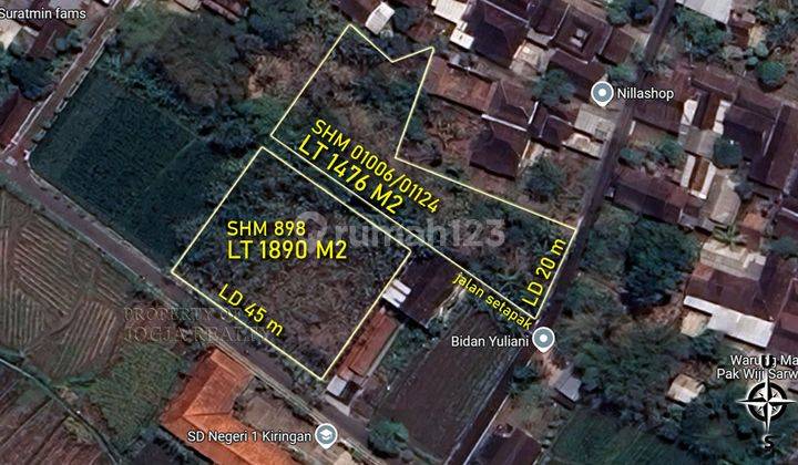 DIJUAL CEPAT MURAH TANAH STRATEGIS KLATEN DEKAT EXIT TOL JATINOM 1