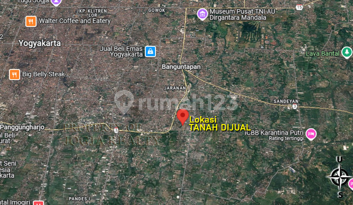 DIJUAL TANAH KAPLING SHM PEKARANGAN TIMUR KOTAGEDE JOGJA 2