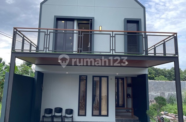 Rumah Desain 2lantai.scandanavian Dekat Stasiun Depok Baru