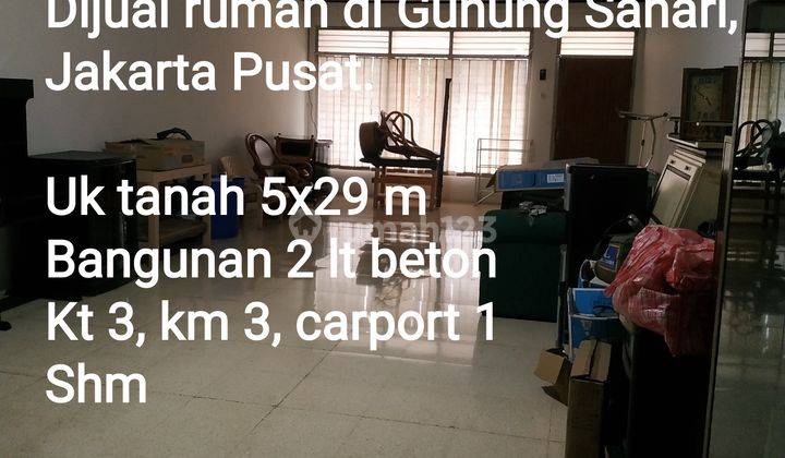 Rumah di Gunung Sahari 1