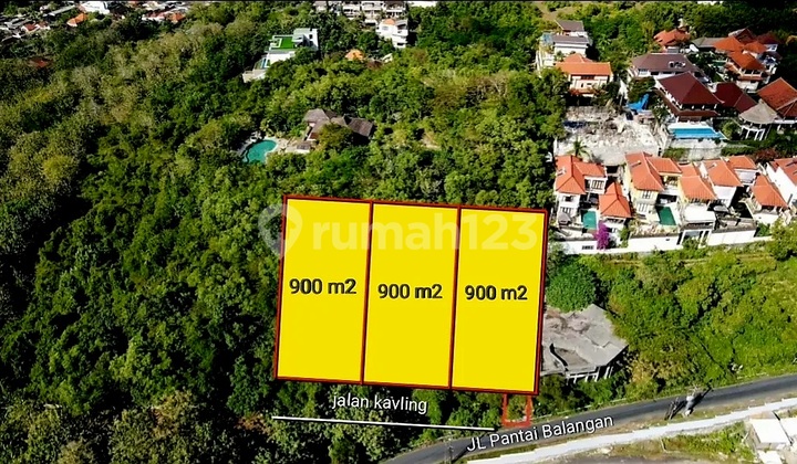 Cheap Land with Sea View Suitable for Villa Complex in Jimbaran Bali