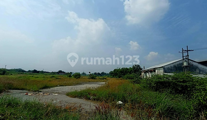 Tanah Murah Nol Jl Raya Area Krian Cocok Utk Parkir Alat Berat & Kontainer