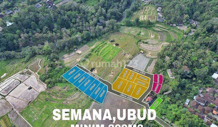 Tanah Kavking Siap Bangun View Sawah Terasering Dan Sungai Di Semana Ubud Bali 1