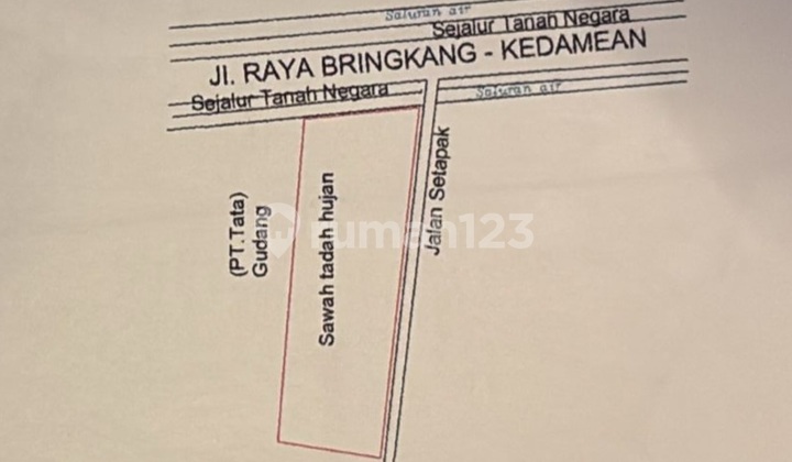 Cheap Land, Already Highly Filled and with a Large Fence, Kedamean Menganti