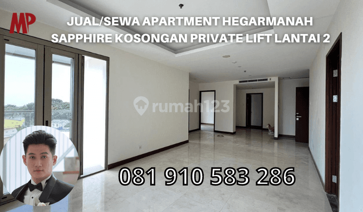 Jual Apartment Hegarmanah Sapphire Kosongan Private Lift Lantai 2 1