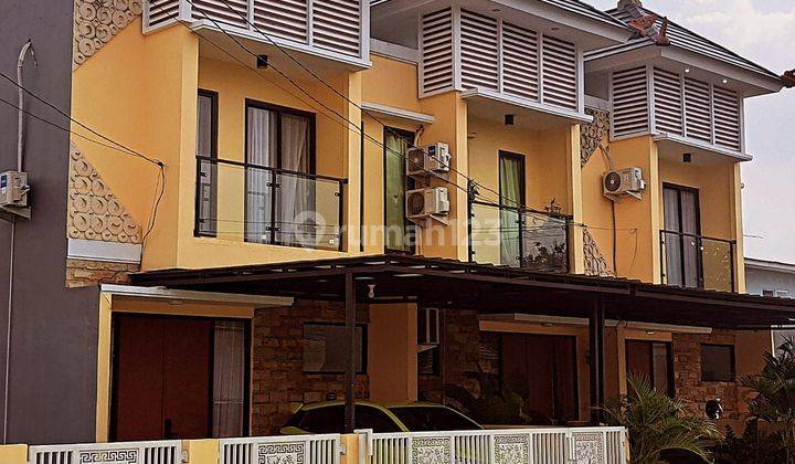  Rumah di jual setu 2 lantai ornamen Bali modern  1