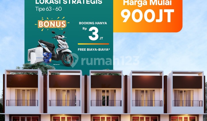 Buy a Shop House with a Free Used Motorcycle Without Auction in Setu Bekasi 1