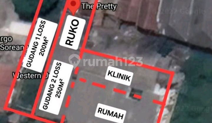 House and land on the main road, Soreang, Warung Lobak, Bandung.