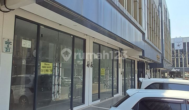 For Rent, Double Shop House in Kota Wisata, Partition Wall Already Broken Through.