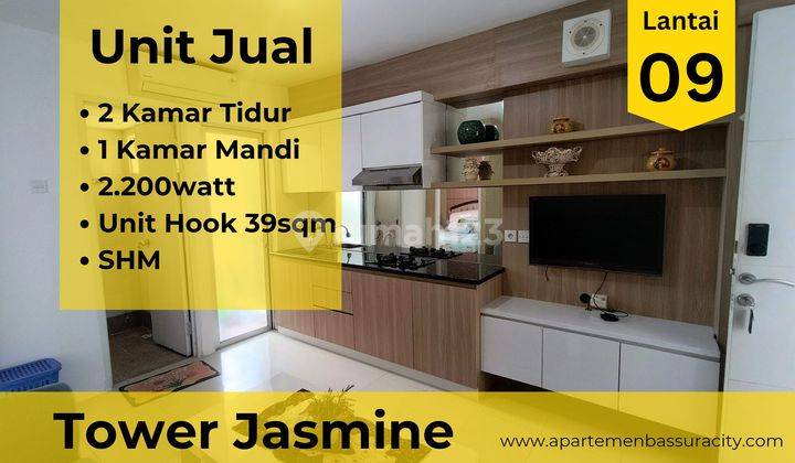 Jual 2 Kamar Tidur SHM Hook Apartemen Bassura City Furnished 1