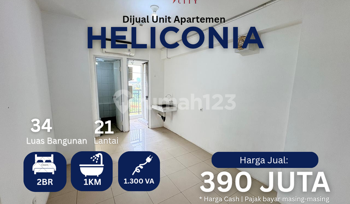 For Quick Sale 2BR Heliconia Tower Vacant Apartment Bassura City New Tower Call Maula