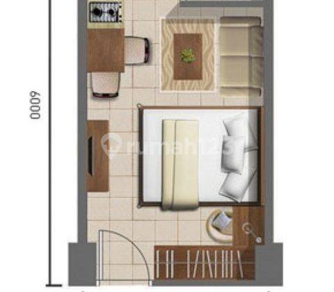 Jual Cepat: SHM Bassura City Studio unFurnished tower Dahlia 1