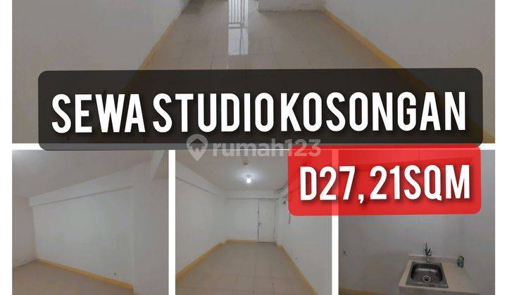 Sewa studio kosongan Apartemen Bassura City tower Dahlia  1