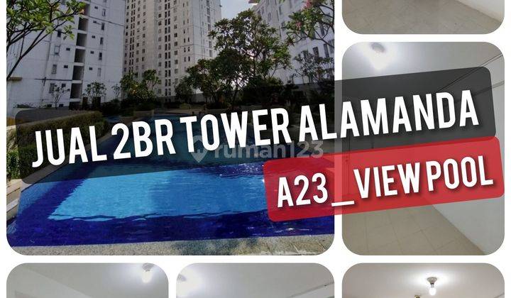 Murah 2BR tower Alamanda Apartemen Bassura City view kolam  2