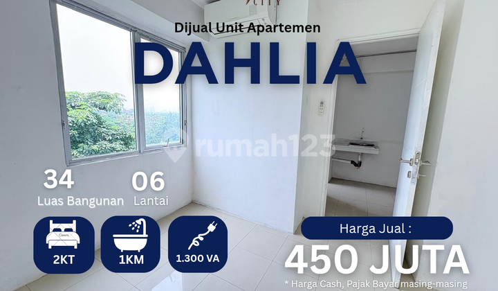 For Sale: 2br Apartment Bassura City Tower Dahlia Low Floor Call Maula