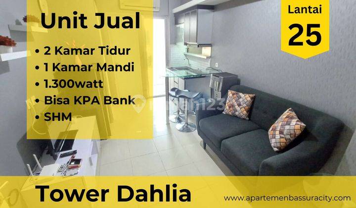 Jual 2BR Bassura City SHM Tower Dahlia Sebelah Mall  1