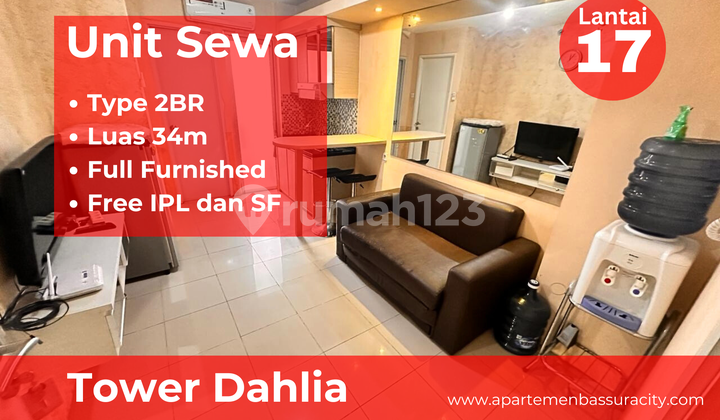 Sewa Tahunan Apartemen Bassura City Type 2br Furnished