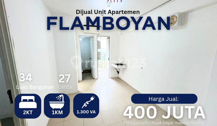 For sale 2br Tower Flamboyan Bassura City Apartment, call Maula