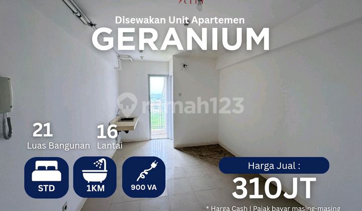 Jual Type Studio Shm Apartemen Bassura City Tower Geranium