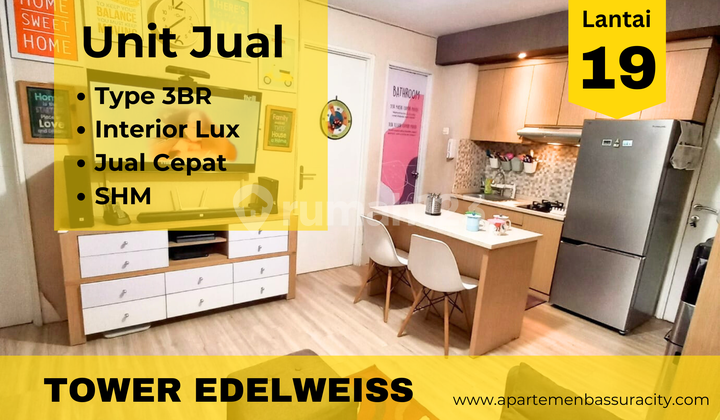 Jual 3br Full Furnished Apartemen Bassura City Tower Edelweiss Jual 3br Full Furnished Apartemen Bassura City Tower Edelweiss