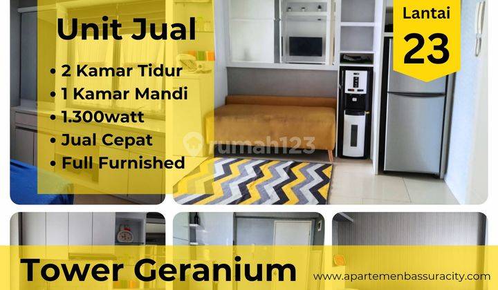 Jual Murah 2BR Furnished Apartemen Bassura City 2 Kamar Tidur 1