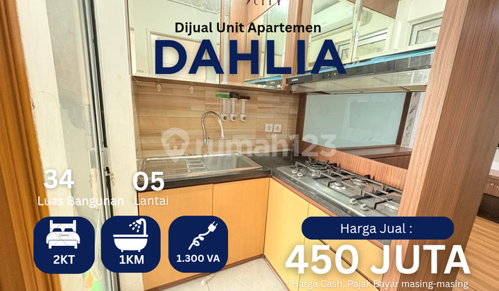 For Sale 2br Semi Furnished Apartment Bassura City Tower Dahlia Contact Maula