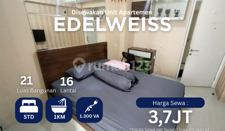 Sewa Studio Furnished Ada Water Heater Apartemen Bassura City