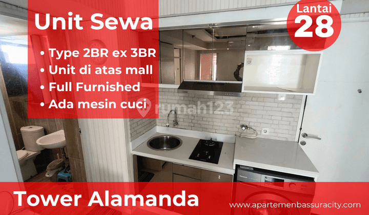 Sewa 2 Kamar Luas 48m Apartemen Bassura City Atas Mall 1