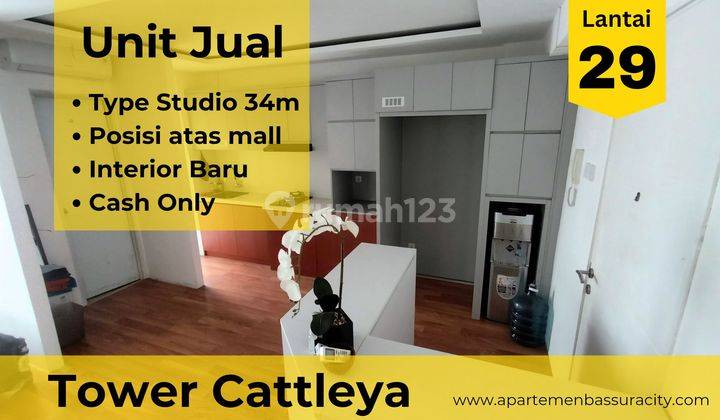 Jual 2BR Modif Studio Apartemen Bassura City Atas Mall 1