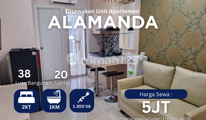 Rent 2 Bedroom Hook Apartment Bassura City Tower Alamanda Apartment Bassura City