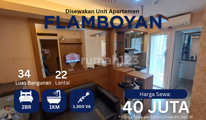 Annual Lease 2br Furnished Apartment Bassura City Call Maula