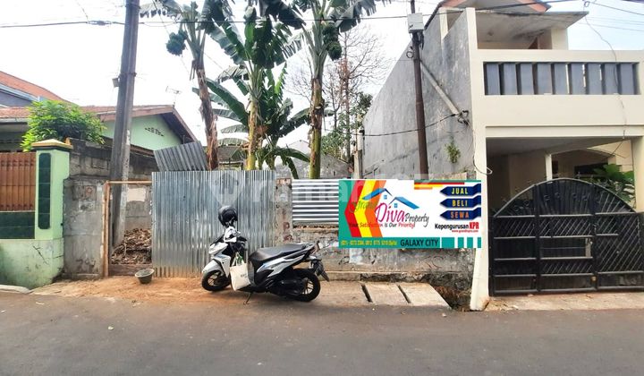 TANAH KEBUN / BEKAS KANTOR MARKETING DI DEPAN PASAR JATI ASIH BEKASI 