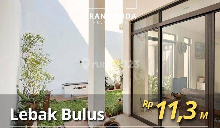 DIJUAL CEPAT RUMAH LEBAK BULUS : CLUSTER EKSKLUSIF, FASILITAS LENGKAP, LAYOUT LAPANG, NEGO SAMPAI JADI 1