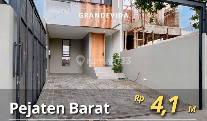 DIJUAL CEPAT RUMAH PEJATEN BARAT : TERSISA 2 UNIT (READY & INDENT), DESIGN MODERN MINIMALIS, TAHAP PEMBANGUNAN, NEGO SAMPAI JADI 1