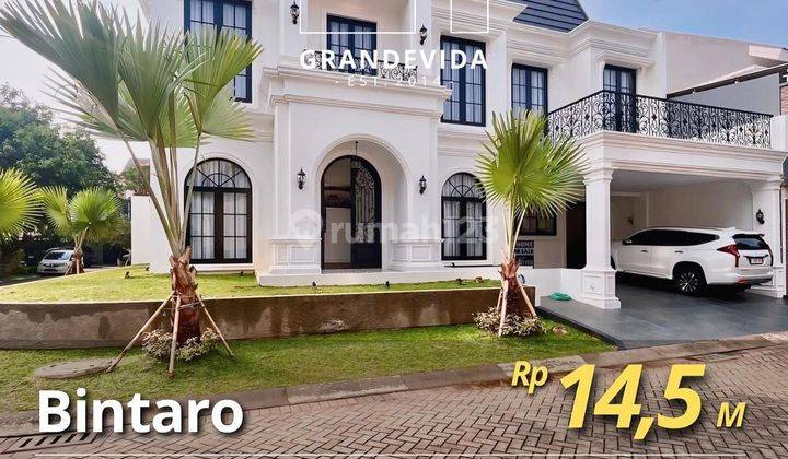 DIJUAL CEPAT RUMAH BINTARO TANGSEL : BANGUNAN BARU 2 LANTAI SIAP HUNI, DALAM KOMPLEK BESAR, POSISI HOOK, NEGO SAMPAI JADI 1