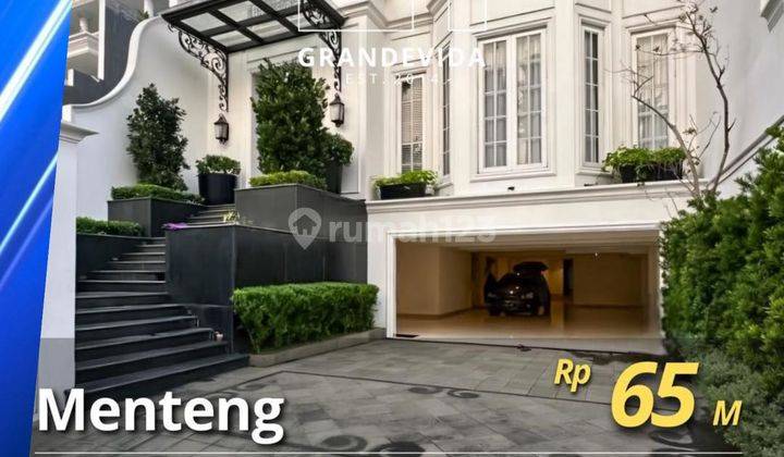 DIJUAL CEPAT RUMAH MENTENG : LUXURIOUS CLASSIC HOUSE, BANGUNAN BARU JADI, HIGH SPECS, PRIVATE LIFT, NEGO SAMPAI JADI 1