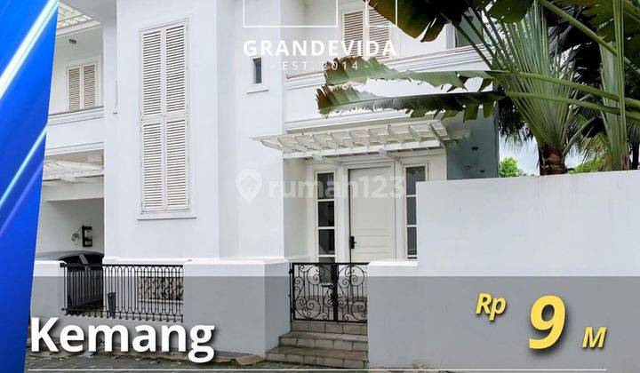 DIJUAL CEPAT RUMAH KEMANG : BANGUNAN 2 LANTAI TERAWAT, DALAM CLUSTER, NEGO SAMPAI JADI 1