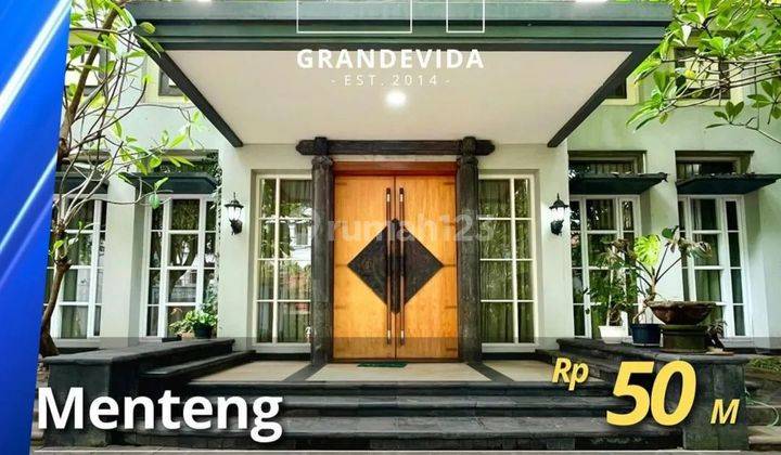 DIJUAL CEPAT RUMAH MENTENG : BANGUNAN MEWAH, DENGAN VOID DAN CEILING TINGGI, SIAP HUNI, NEGO SAMPAI JADI 1