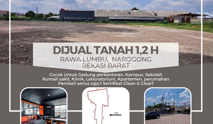 Tanah Dijual di Rawa Lumbu Narogong Bekasi Barat 1