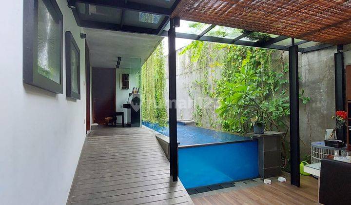 Rumah Senopati Kebayoran Baru Jaksel Desain Tropical Ada Pool 1