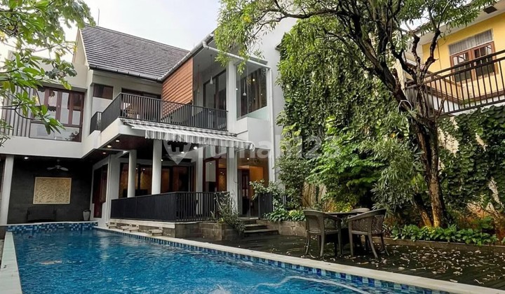 FOR SALE PERMATA HIJAU RUMAH DESIGN MODERN TROPICAL SIAP HUNI  2