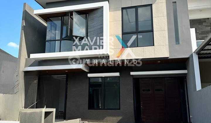 Rumah Woodland Citraland Baru Gress Minimalis Fascade Maskulin