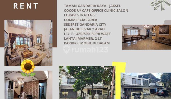 For Rent Rumah Mewah Gandaria City , Jakarta Selatan  1