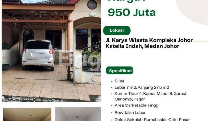 JL. KARYA WISATA KOMPLEK PERUMAHAN JOHOR SIAP HUNI NONE FURNISHED MEDAN JOHOR 1