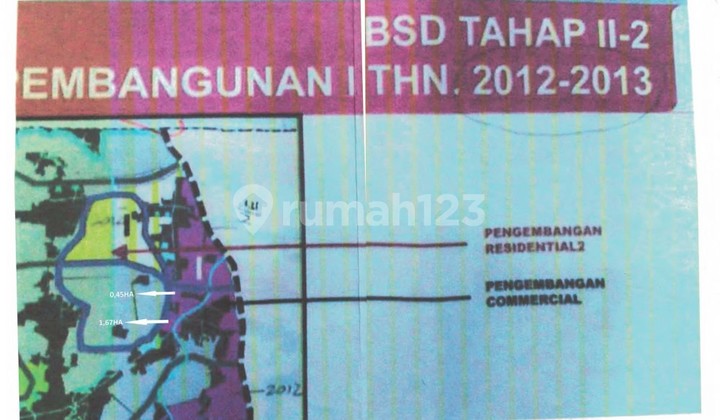 Tanah di Kavling Komersial Bsd, Tangerang 16.000 m²